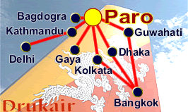 Drukair Destinations