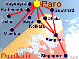 Drukair Destinations