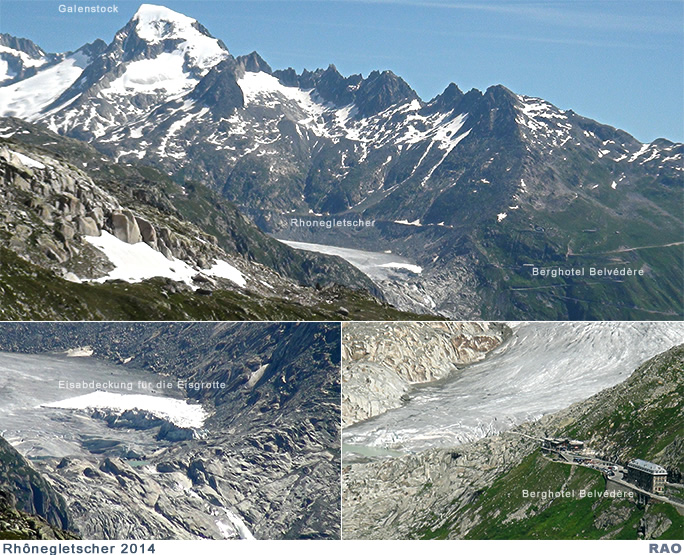 Schweiz ~1970 WALLIS Eis-Grotte Rhone-Gletscher Glacier Switzerland Suisse AK 