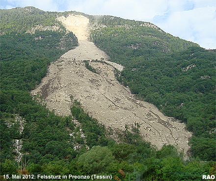 Im Jahr 2006 richteten Überschwemmungen, Murgänge, Rutschungen und Felsbewegungen in der Schweiz insgesamt rund 75 Millionen Franken Schäden an. Verglichen mit der durchschnittlichen Schadensumme der Jahre 1972 bis 2005, die teuerungsbereinigt etwa 350 
