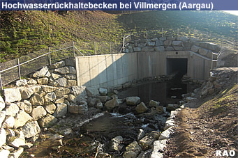 Raonline Edu Hochwasser Management Kanton Aargau Hochwasserruckhaltebecken In Villmergen