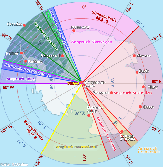 Antarctica map