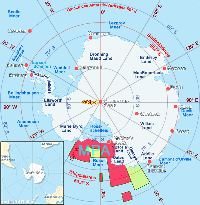 Antarctica map