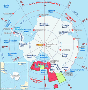 Antarctica map